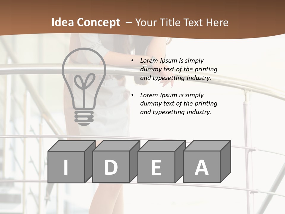 Woman Background Indoor PowerPoint Template