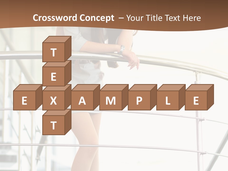 Woman Background Indoor PowerPoint Template