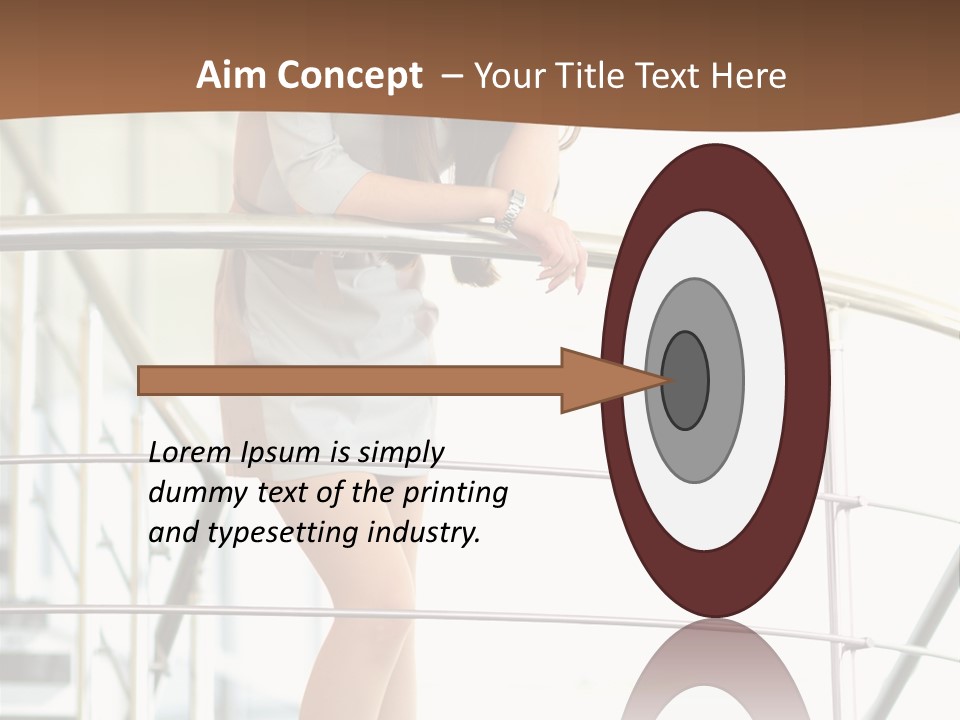 Woman Background Indoor PowerPoint Template