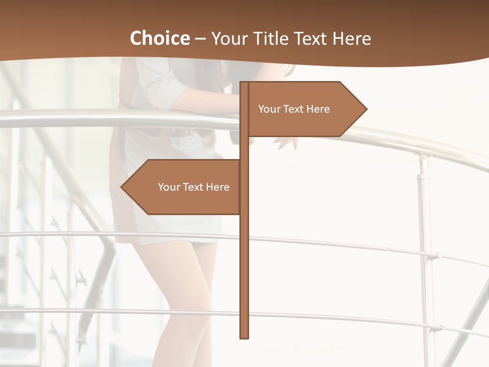 Woman Background Indoor PowerPoint Template