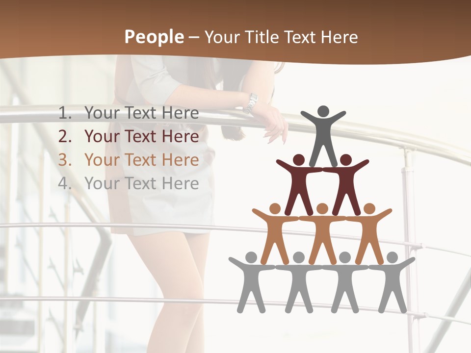 Woman Background Indoor PowerPoint Template