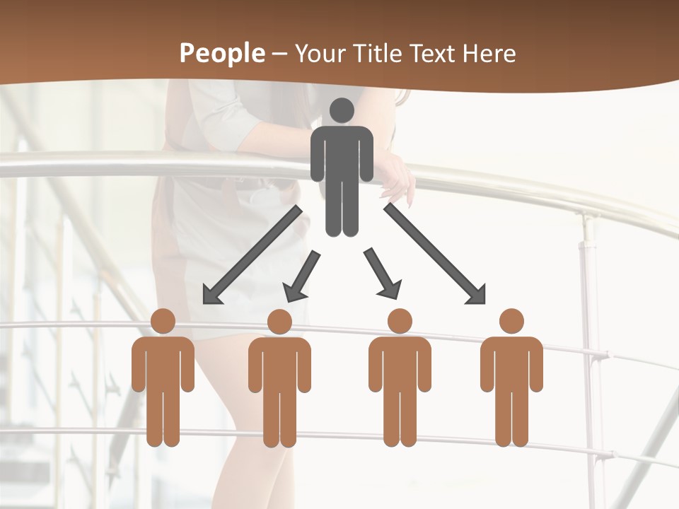 Woman Background Indoor PowerPoint Template