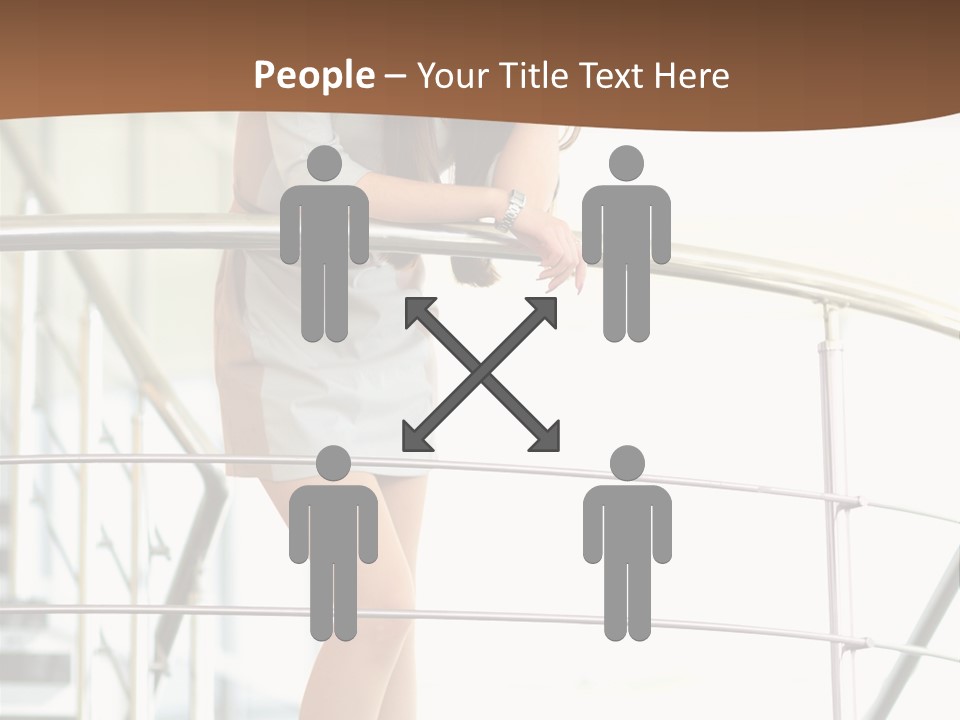 Woman Background Indoor PowerPoint Template