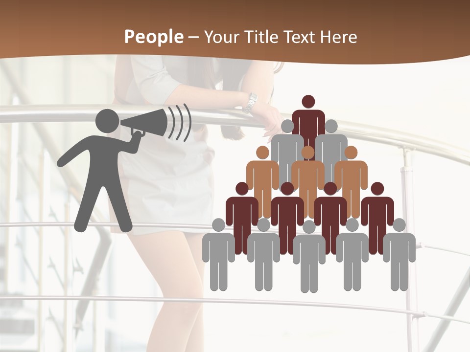 Woman Background Indoor PowerPoint Template