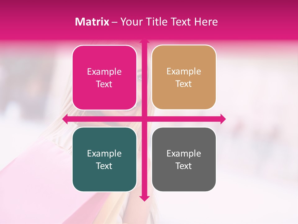 Smiling Woman Girl PowerPoint Template