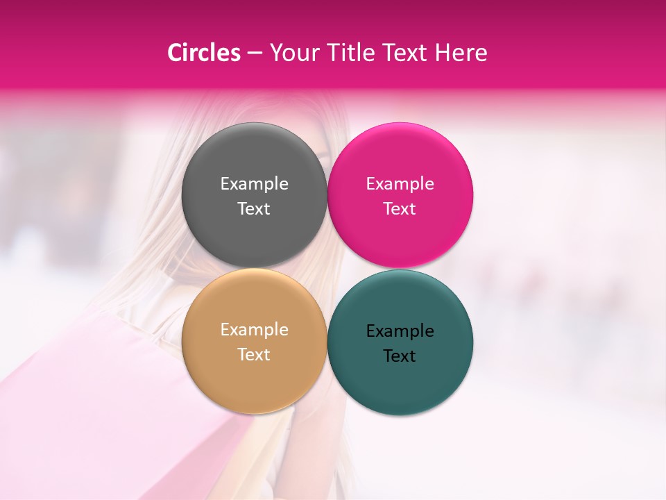 Smiling Woman Girl PowerPoint Template