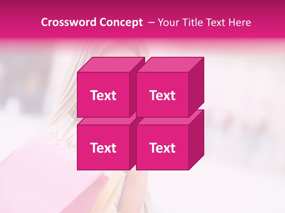 Smiling Woman Girl PowerPoint Template