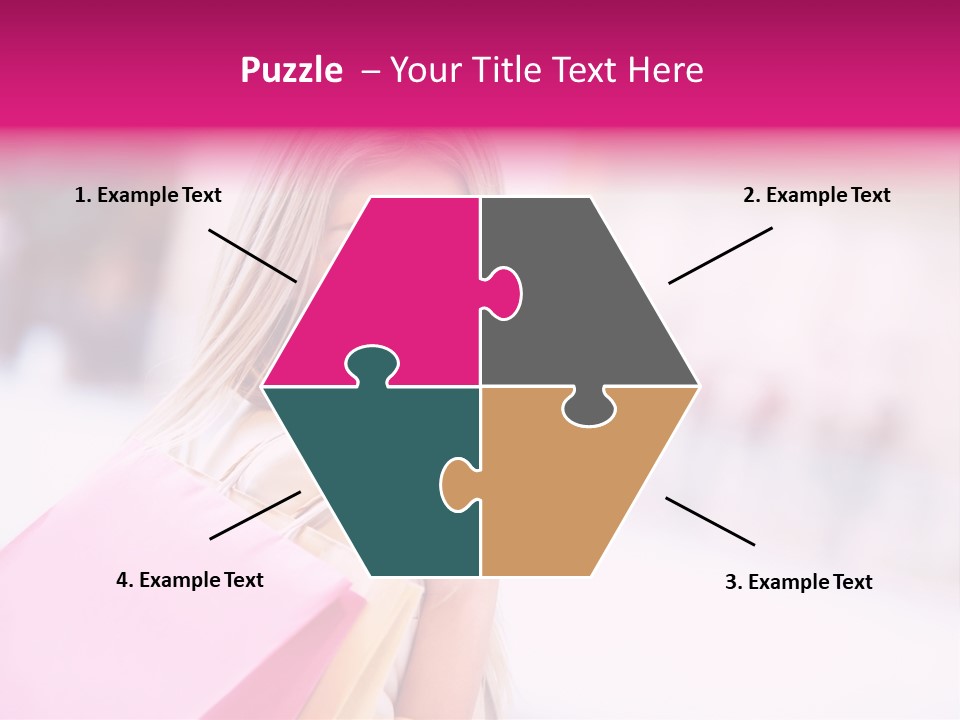 Smiling Woman Girl PowerPoint Template