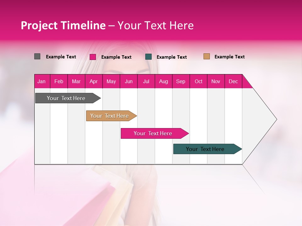 Smiling Woman Girl PowerPoint Template