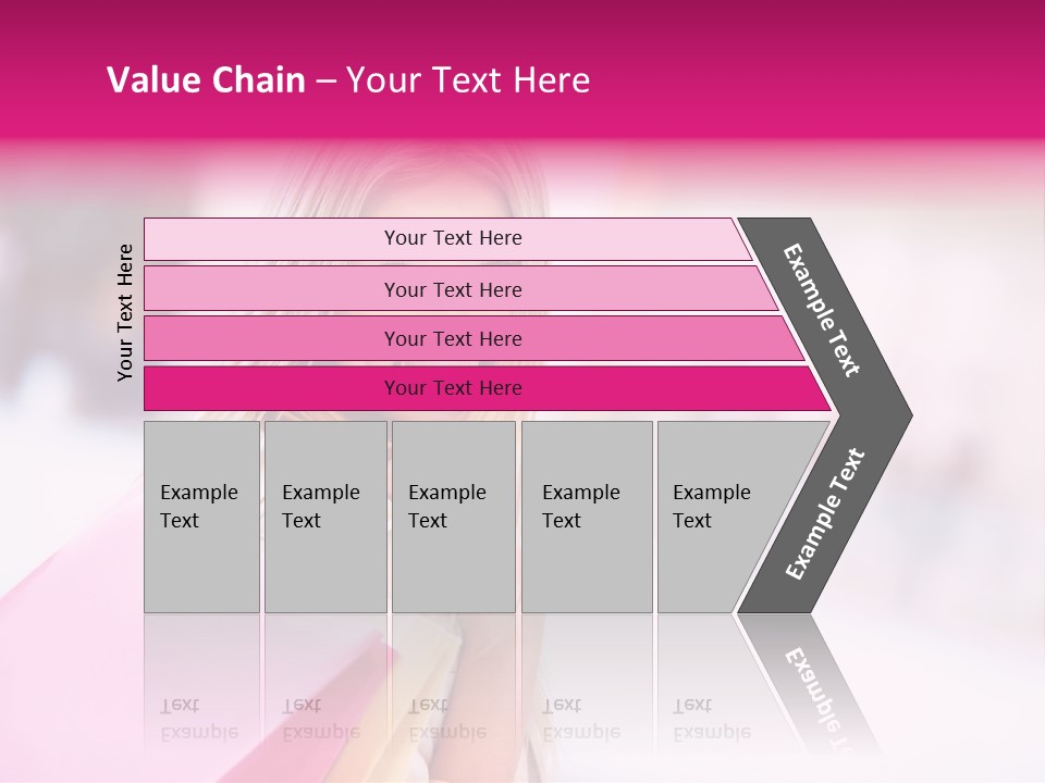 Smiling Woman Girl PowerPoint Template