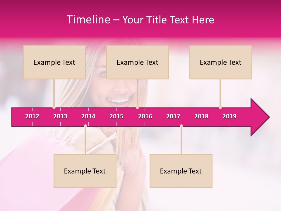 Smiling Woman Girl PowerPoint Template