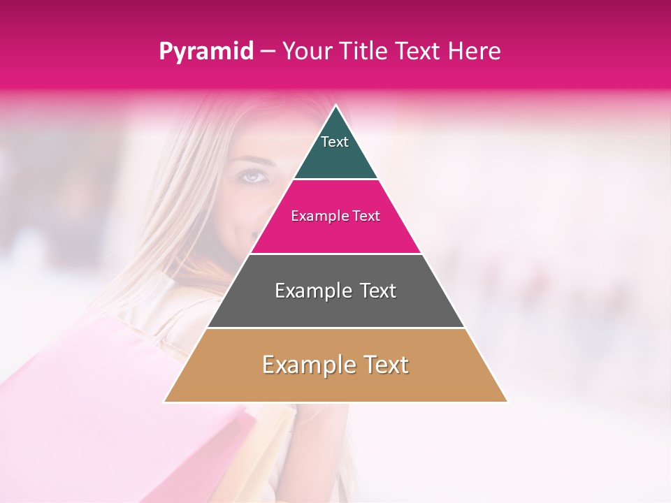 Smiling Woman Girl PowerPoint Template