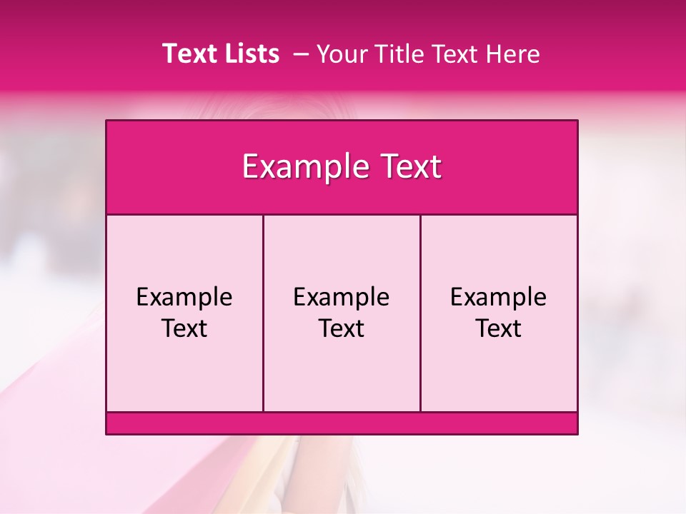 Smiling Woman Girl PowerPoint Template