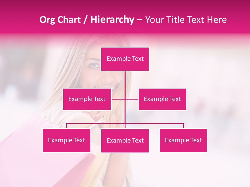 Smiling Woman Girl PowerPoint Template