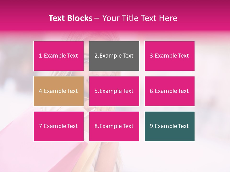 Smiling Woman Girl PowerPoint Template