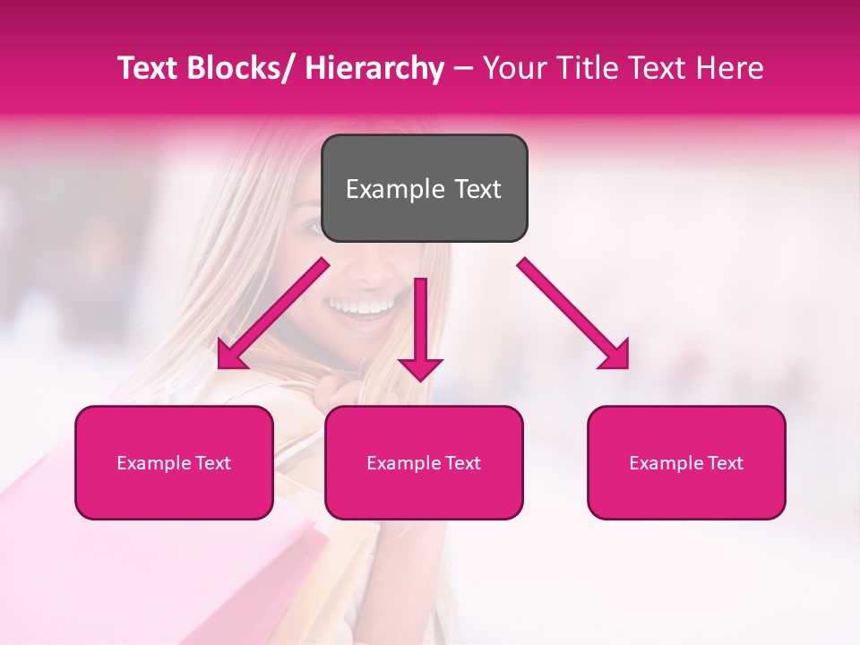 Smiling Woman Girl PowerPoint Template