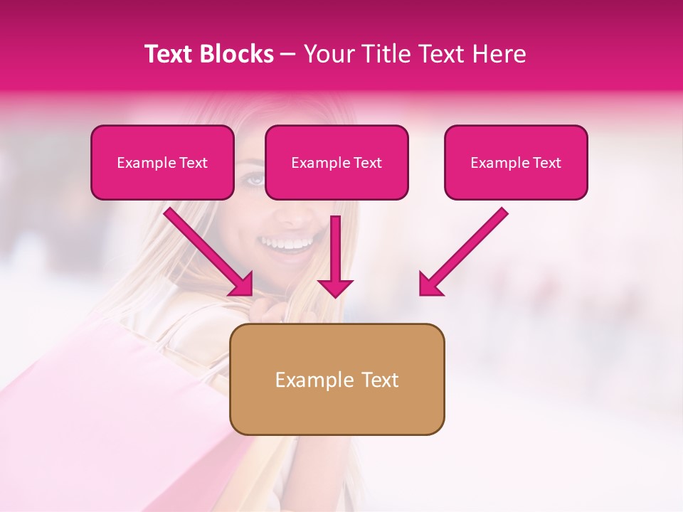 Smiling Woman Girl PowerPoint Template