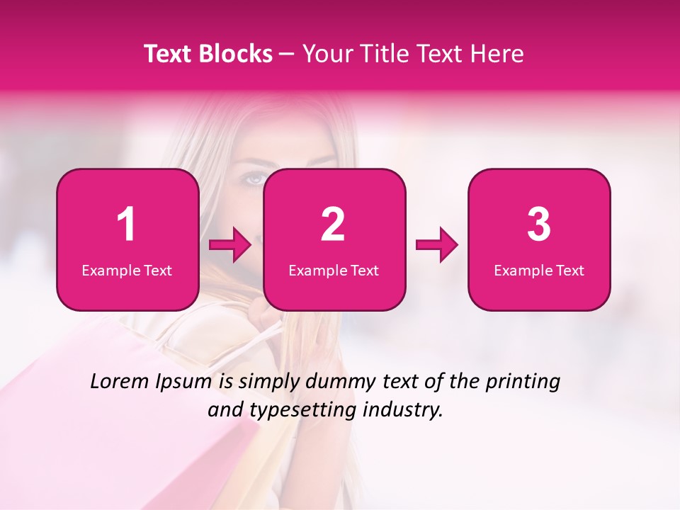 Smiling Woman Girl PowerPoint Template