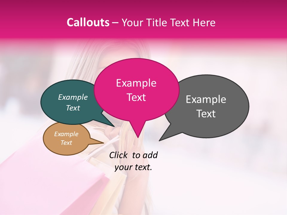 Smiling Woman Girl PowerPoint Template