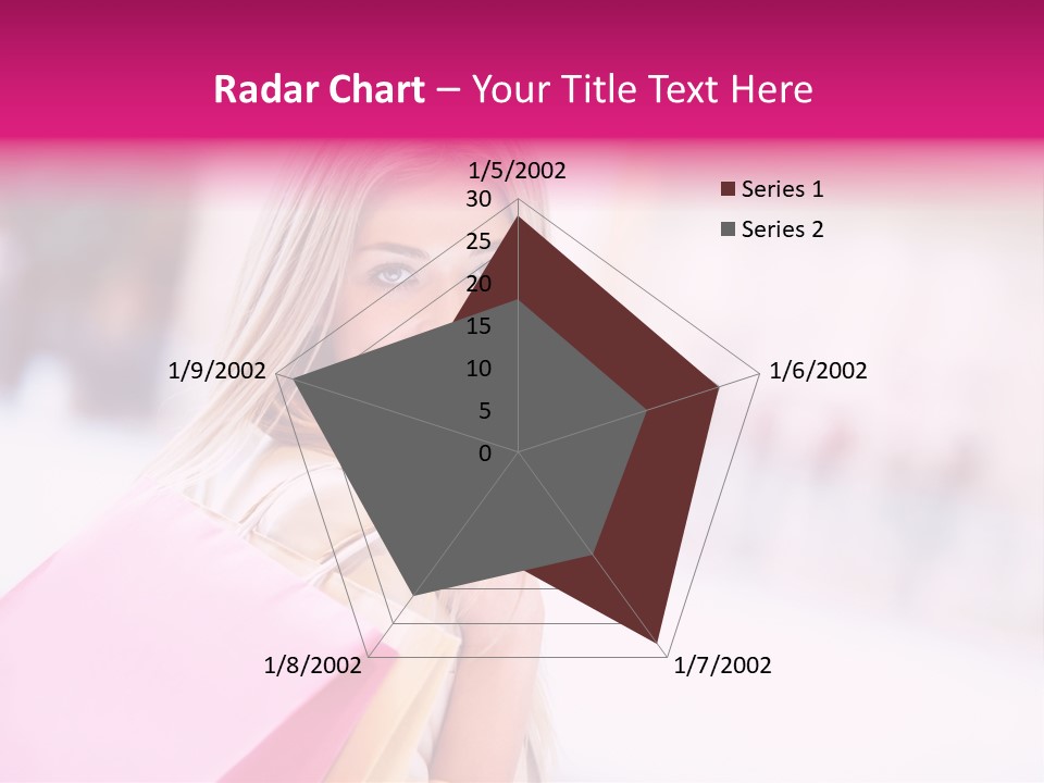 Smiling Woman Girl PowerPoint Template