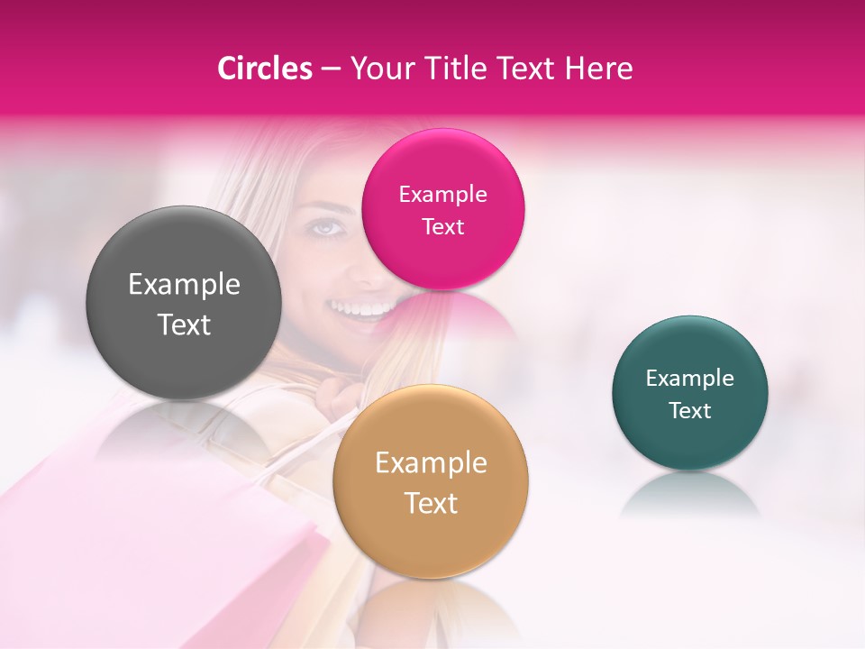 Smiling Woman Girl PowerPoint Template