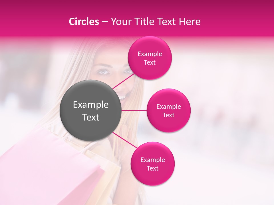 Smiling Woman Girl PowerPoint Template