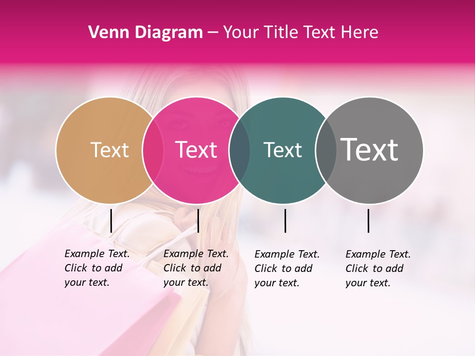 Smiling Woman Girl PowerPoint Template