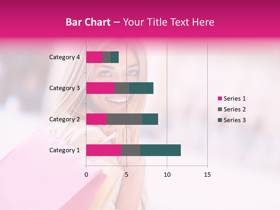 Smiling Woman Girl PowerPoint Template