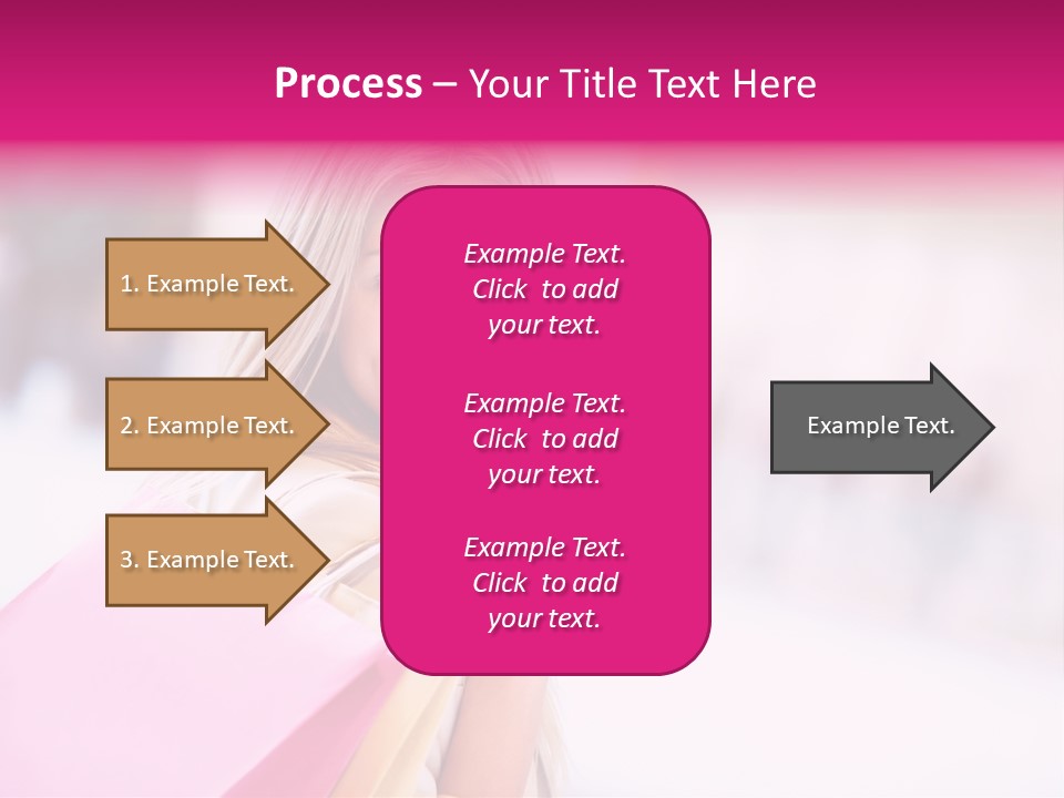 Smiling Woman Girl PowerPoint Template