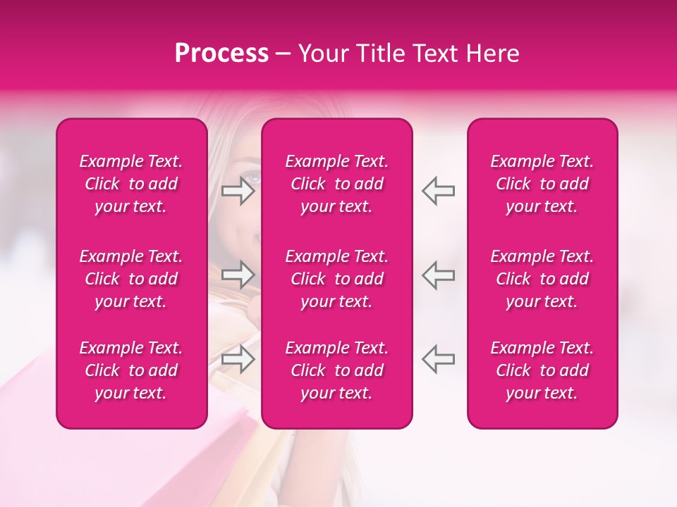 Smiling Woman Girl PowerPoint Template
