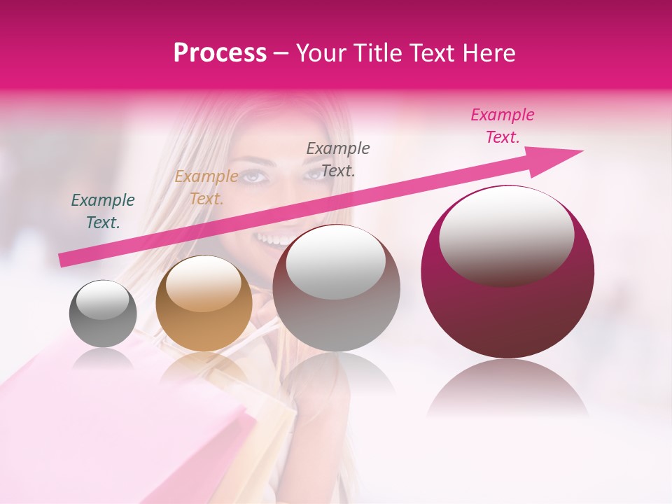 Smiling Woman Girl PowerPoint Template