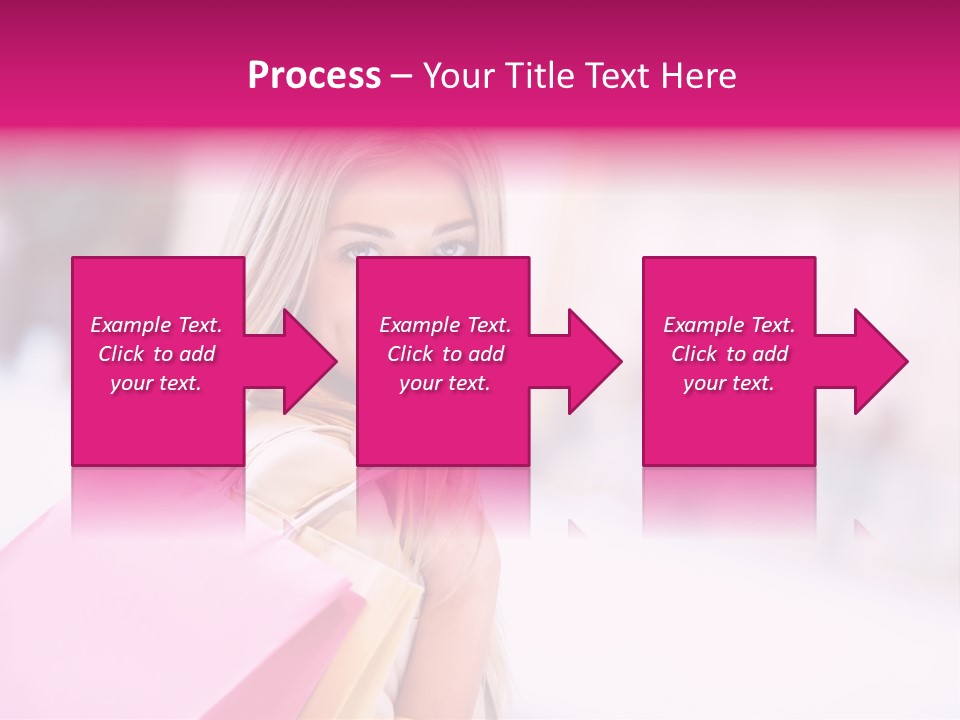 Smiling Woman Girl PowerPoint Template