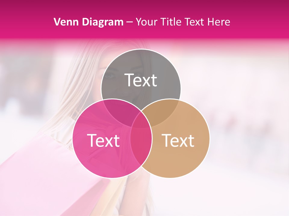 Smiling Woman Girl PowerPoint Template