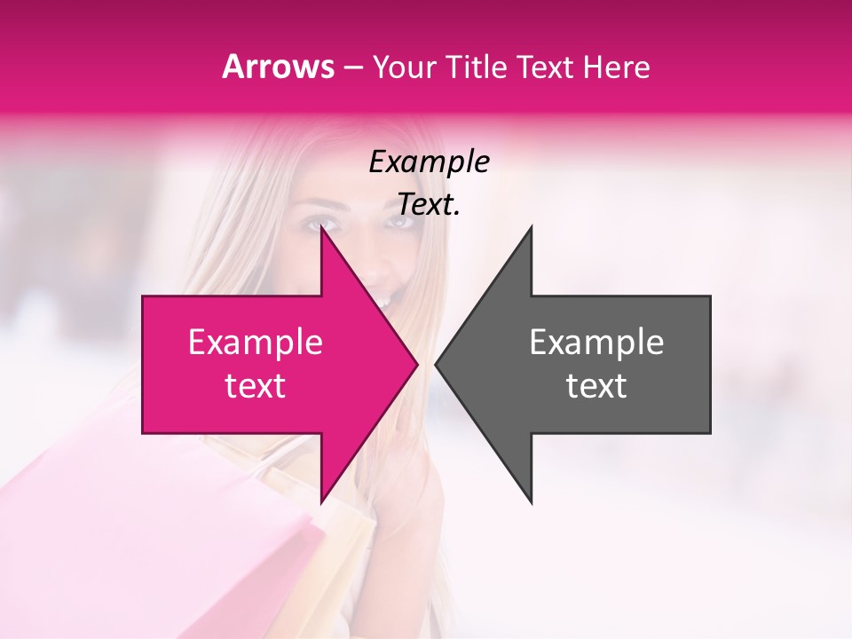 Smiling Woman Girl PowerPoint Template