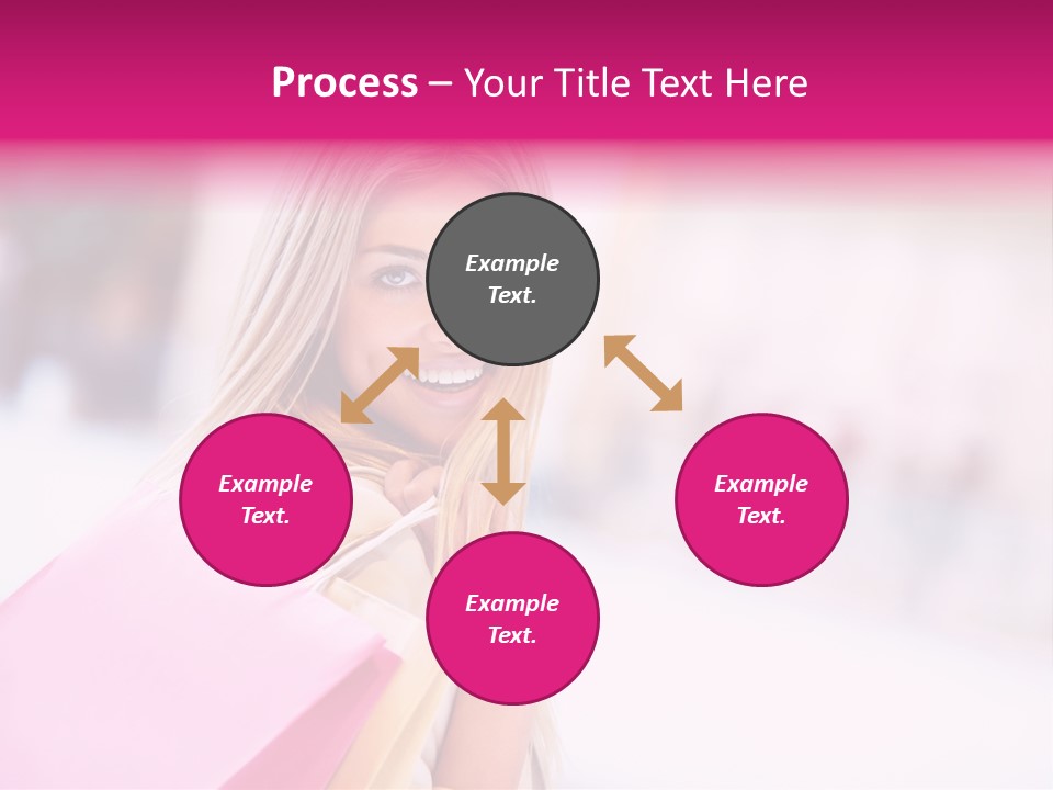 Smiling Woman Girl PowerPoint Template