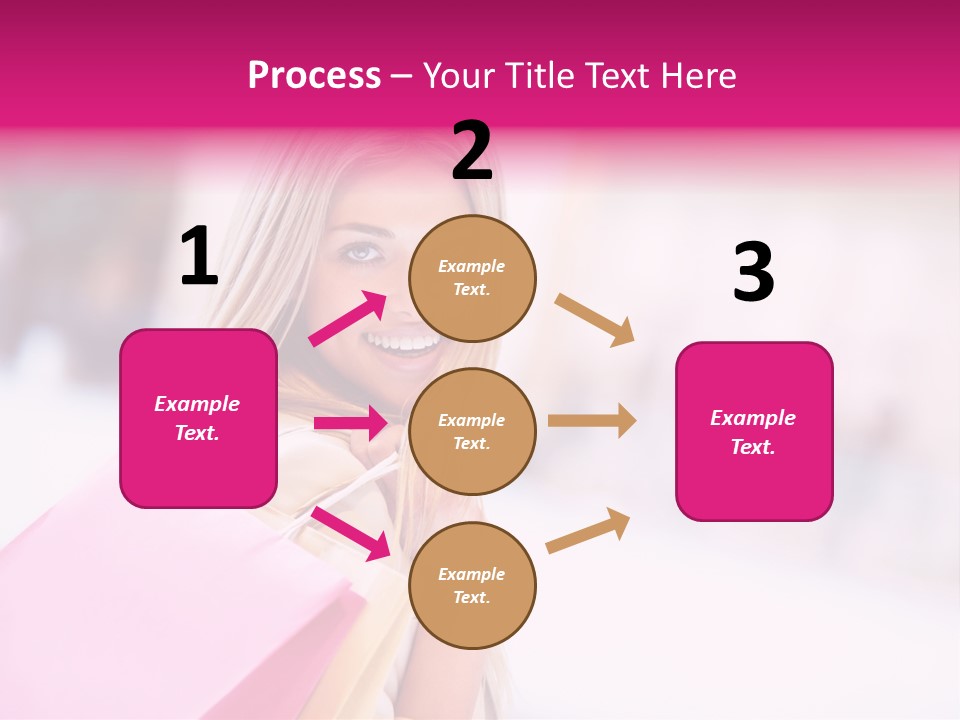 Smiling Woman Girl PowerPoint Template