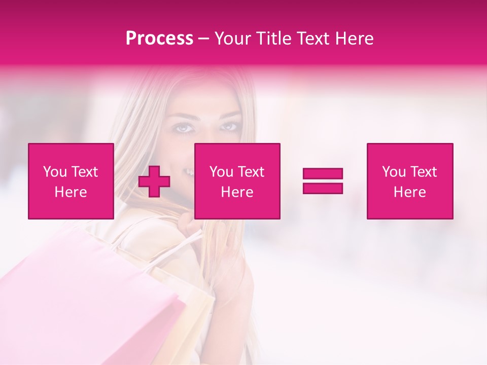 Smiling Woman Girl PowerPoint Template