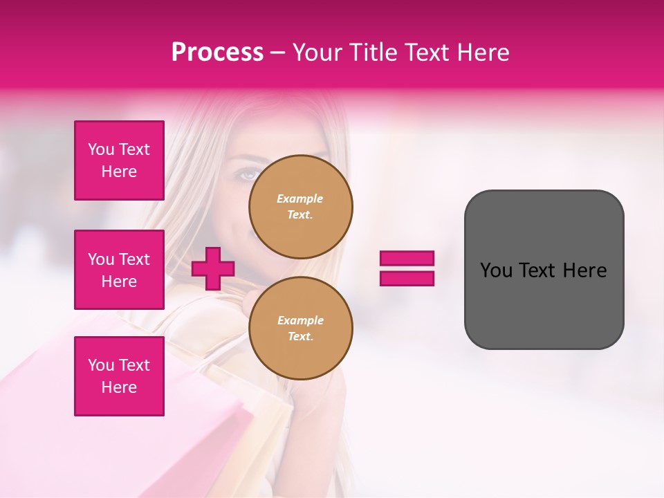 Smiling Woman Girl PowerPoint Template