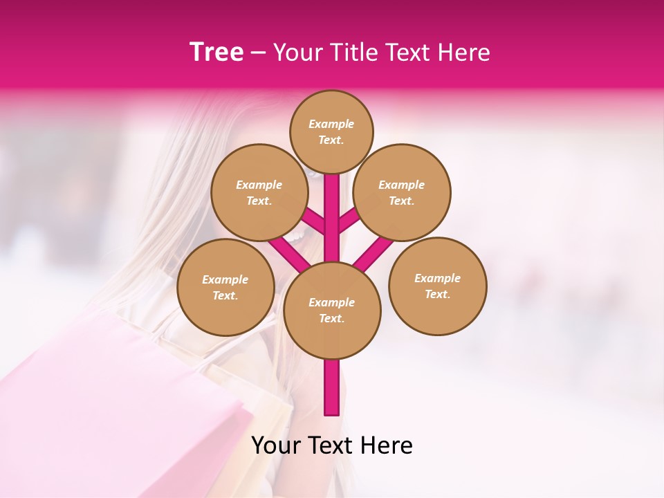 Smiling Woman Girl PowerPoint Template