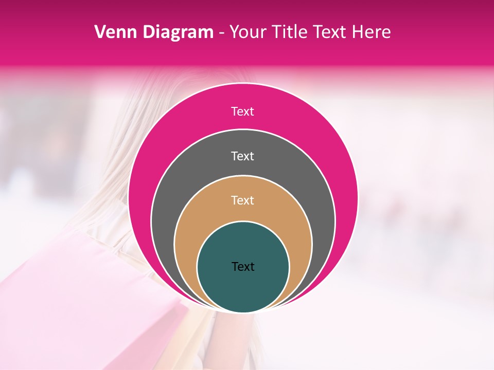 Smiling Woman Girl PowerPoint Template