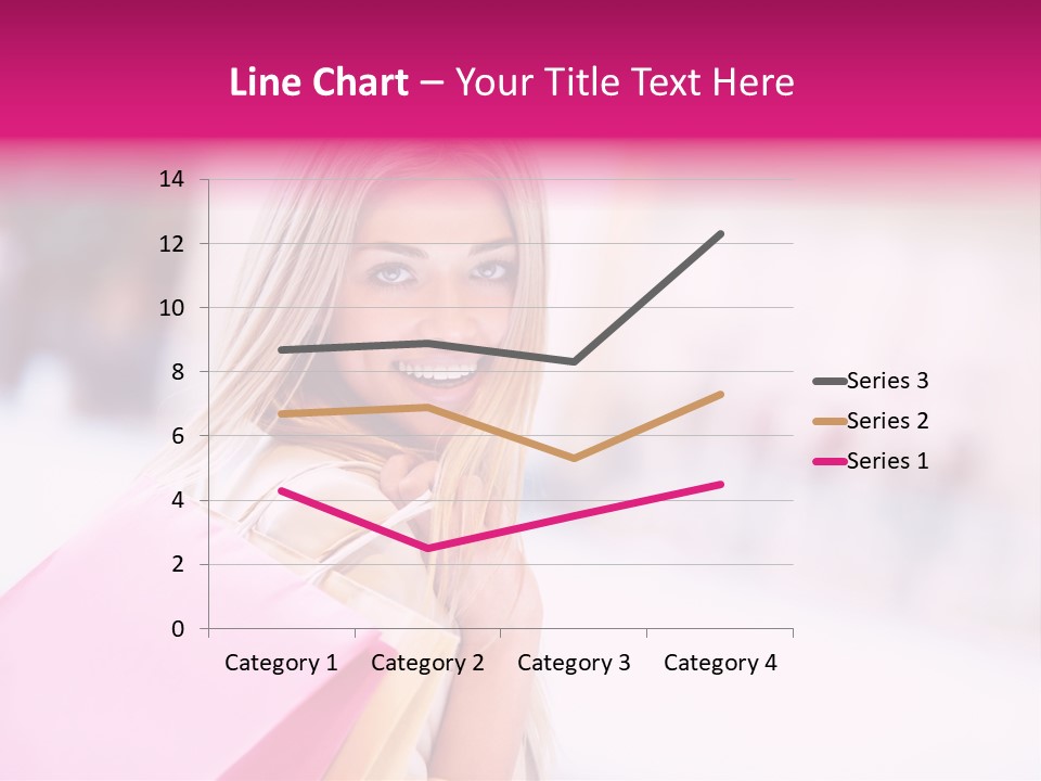 Smiling Woman Girl PowerPoint Template