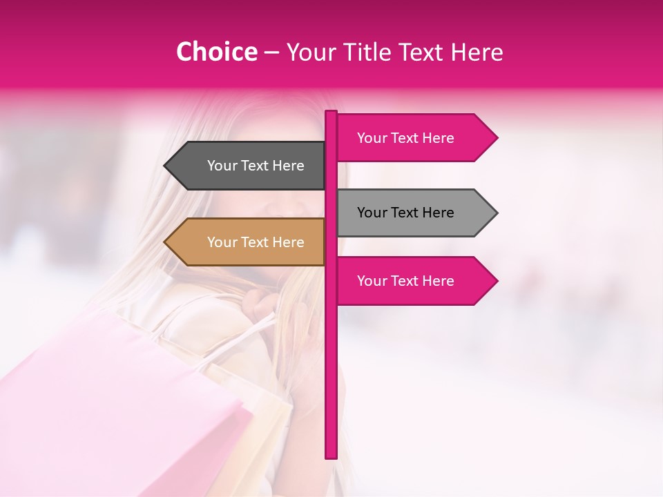 Smiling Woman Girl PowerPoint Template