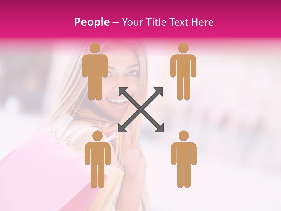 Smiling Woman Girl PowerPoint Template