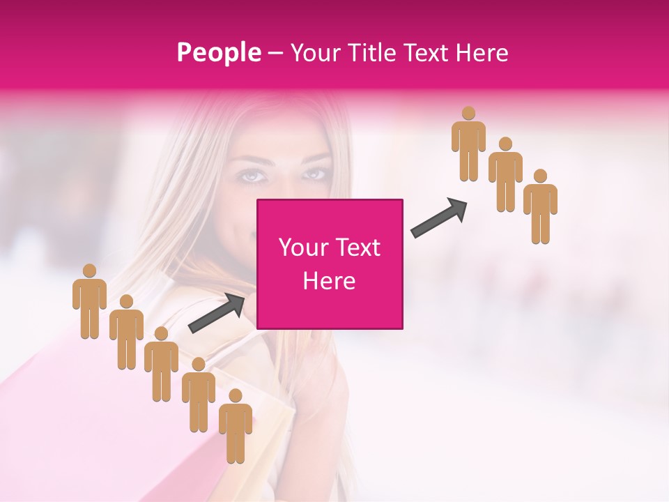Smiling Woman Girl PowerPoint Template