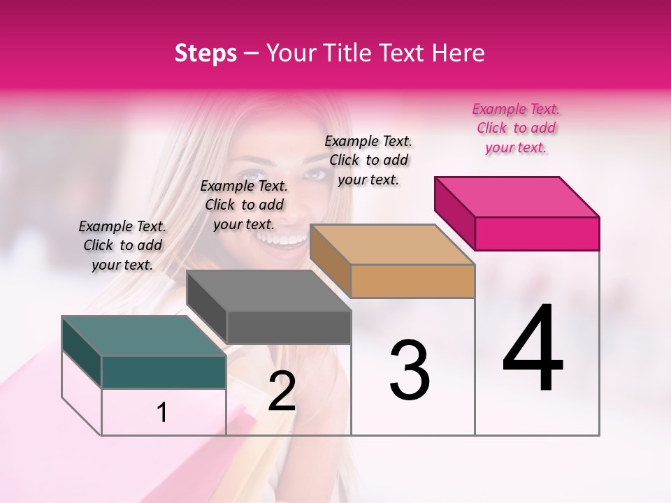 Smiling Woman Girl PowerPoint Template