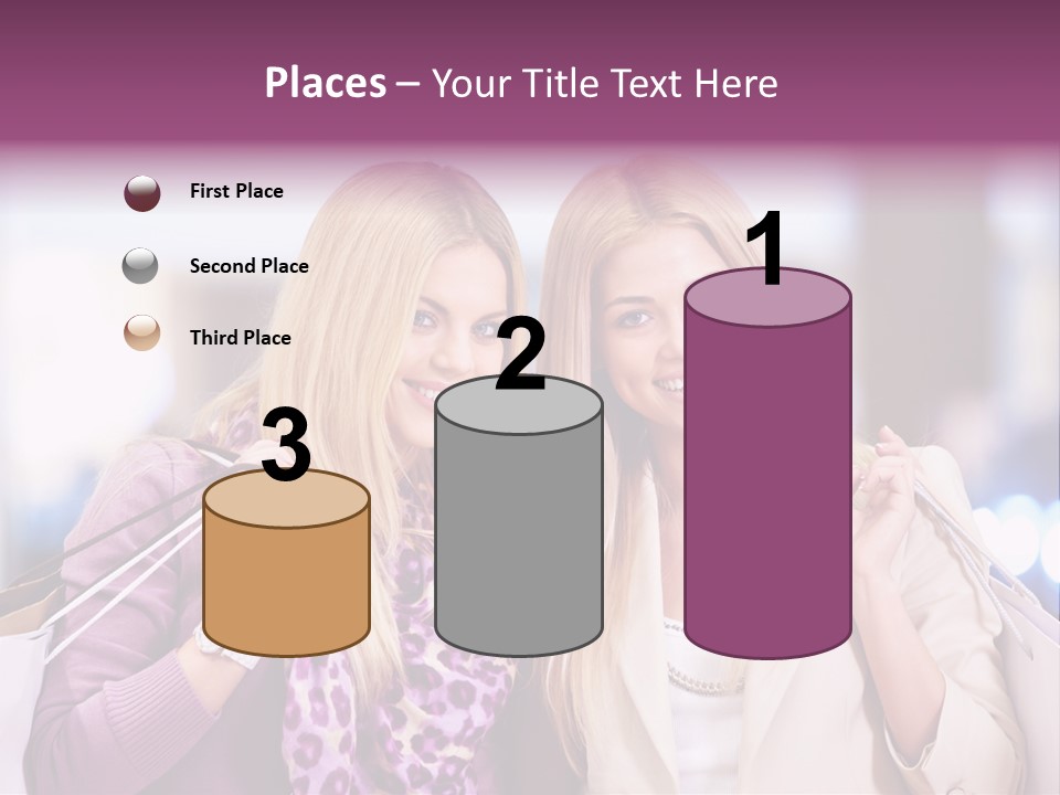 Cute Blond Attractive PowerPoint Template