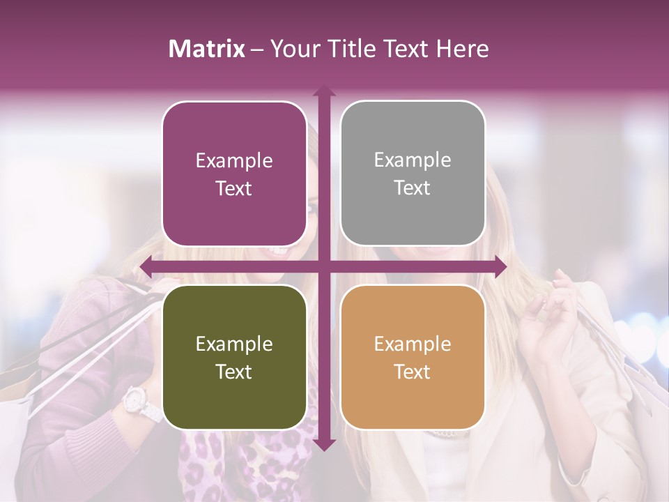 Cute Blond Attractive PowerPoint Template