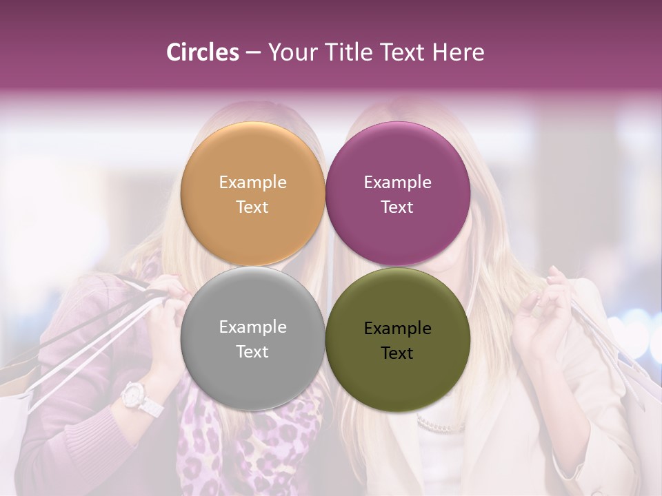 Cute Blond Attractive PowerPoint Template