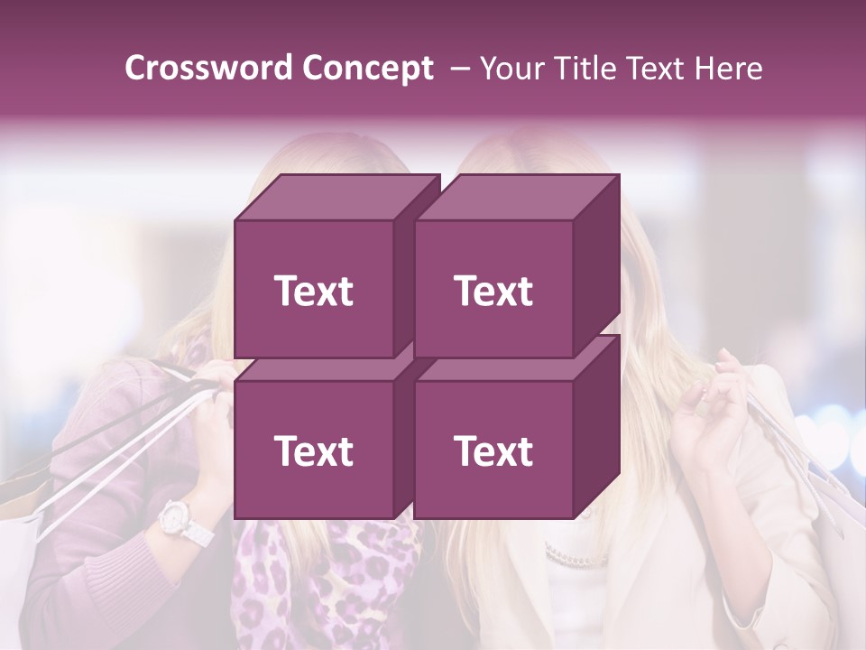 Cute Blond Attractive PowerPoint Template