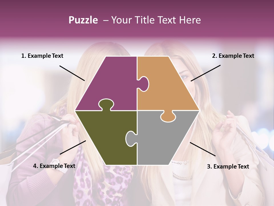 Cute Blond Attractive PowerPoint Template